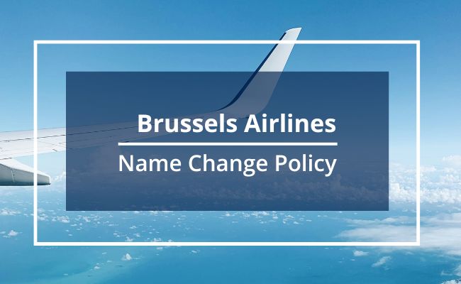 Brussels Airlines Name Correction Guidelines